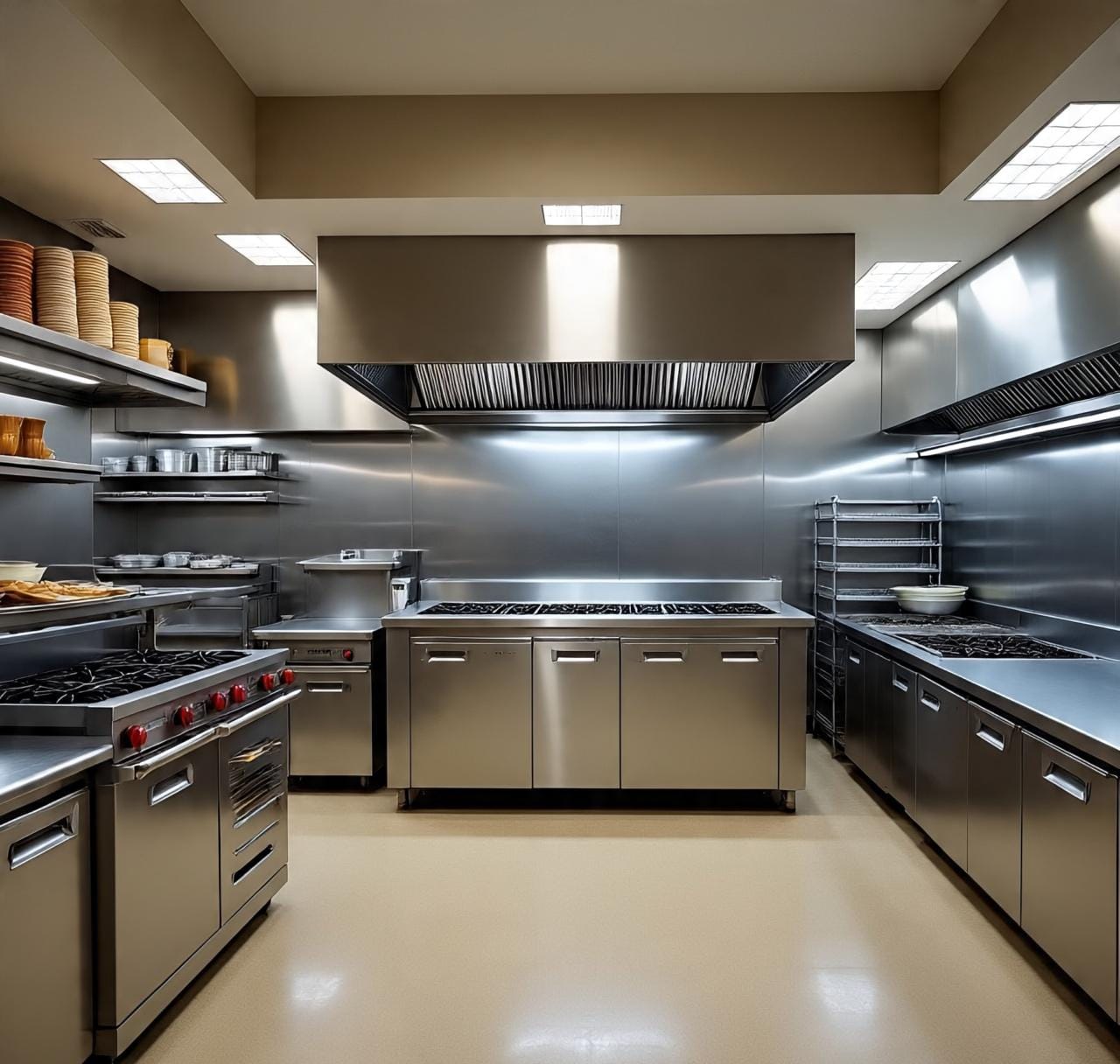 Fully-Equipped Central Kitchen For Sale