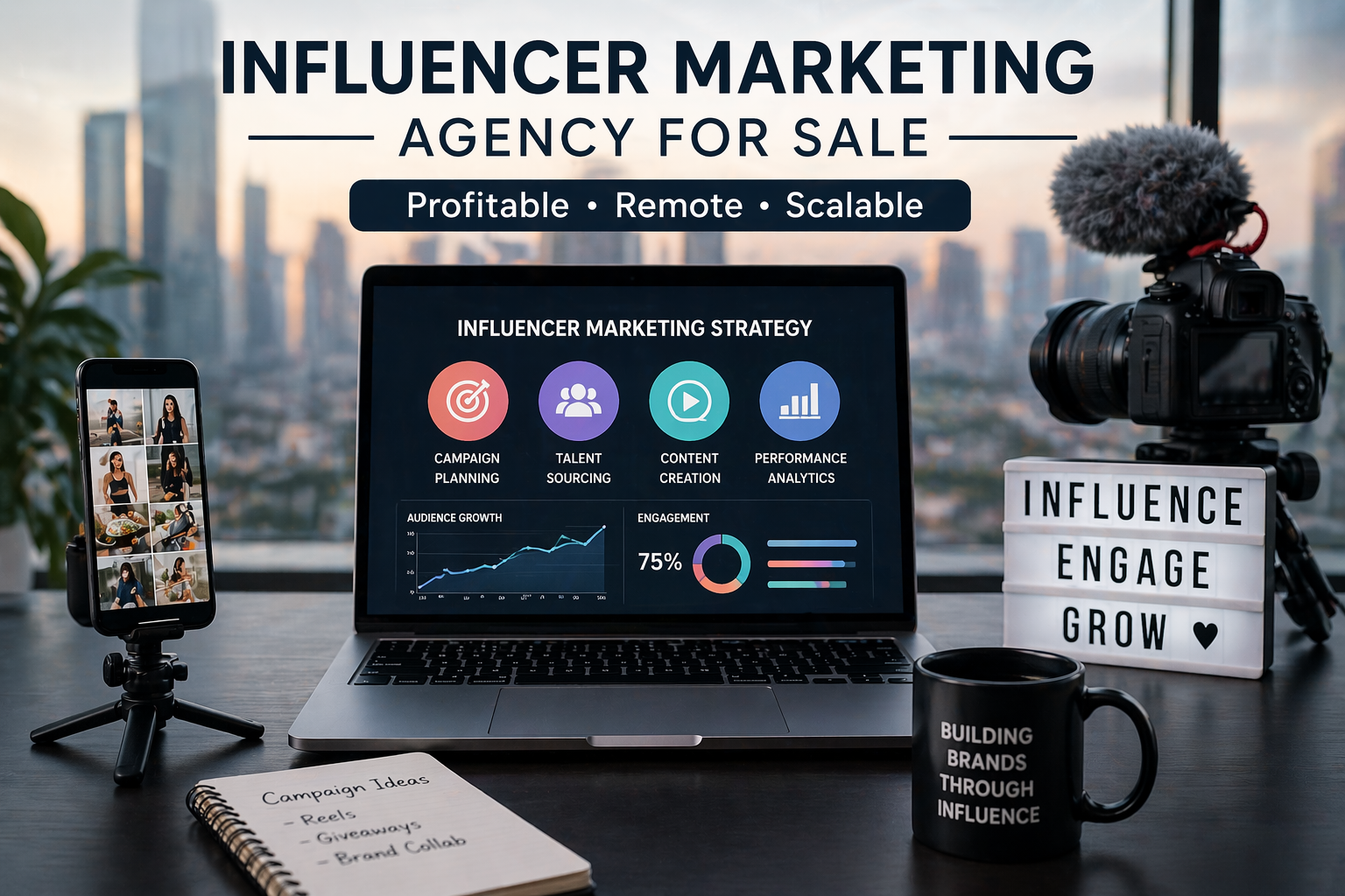 Influencer Marketing Agency | 33% Net Margin For Sale