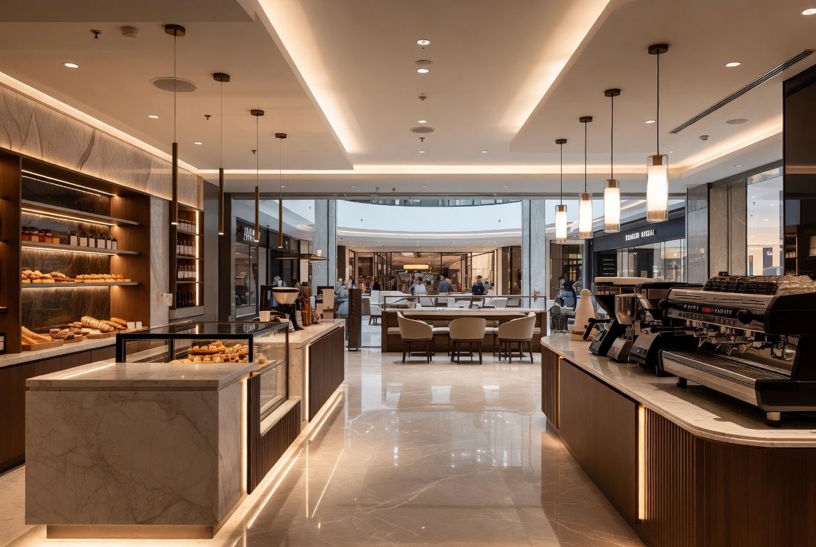 Fully Equipped Italian Coffee Kiosk Setup For Sale